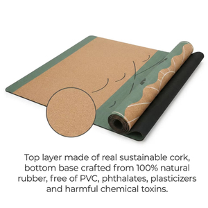 Achat en gros <span class=keywords><strong>de</strong></span> <span class=keywords><strong>tapis</strong></span> en liège personnalisés imprimés et ensemble d'accessoires pour les studios <span class=keywords><strong>de</strong></span> yoga - Product Image 4