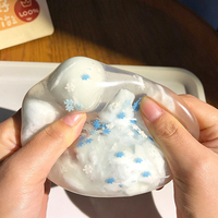 DIY Boule anti-stress souple à presser, faite main, à coque croustillante, texture râpée, à la vaseline, en forme de boulette de riz, sans rebond
