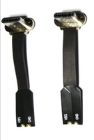 Cable de carga de datos OEM ODM, personalizado, plano, ultradelgado, ángulo hacia abajo, Micro tipo C, USB de 90 grados A USB, macho, cinta FPC