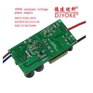 Alimentation à tension constante réglable 12V3A/75*38, entrée <span class=keywords><strong>AC85</strong></span>-<span class=keywords><strong>265V</strong></span>, 36W, avec protections contre les courts-circuits/surcharges pour - Product Image 5