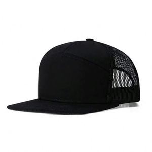 Customized LOGO Richardson 168 Cotton Trucker <b>Hat</b> Breathable 7 Panel <b>Flat</b> Brim Baseball Cap Wholesale - Product Image 5