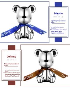 Perfume para Ventilación de Coche con Oso de Peluche y Corona con Diamantes, Fragancia para Ventilación de Aire, Adorno Creativo de Oso de Peluche - Product Image 1
