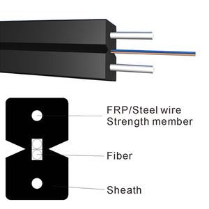 <span class=keywords><strong>Cable</strong></span> <span class=keywords><strong>de</strong></span> <span class=keywords><strong>Fibra</strong></span> <span class=keywords><strong>Óptica</strong></span> FTTH GJYXFCH-1B6 G.657 A2, 1 Núcleo, Reforzado con Acero, <span class=keywords><strong>Cable</strong></span> Óptico FTTH - Product Image 2