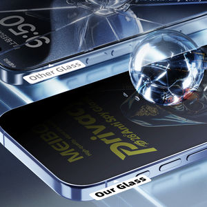 <span class=keywords><strong>MEIBO</strong></span> Protecteur d'écran incurvé 3D en verre à haute teneur en aluminium ESD antistatique 120cc Large Arc Edge Full Cover Privacy Glass pour iPhone 16 - Product Image 3