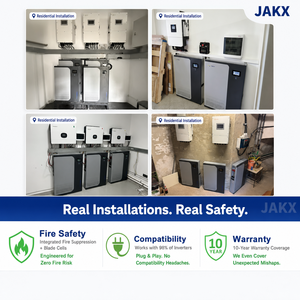 Batterie JAKX LiFePO4 51.2V 48V 200Ah 300Ah 100Ah pour système solaire domestique de stockage d'énergie, pack de batteries au lithium <span class=keywords><strong>fer</strong></span> phosphate à décharge profonde - Product Image 4