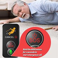 Mini Montre GPS 4G VFA81 IP67 Carrée pour Personnes Âgées, Localisateur Intelligent avec Détection de Chute, SOS d'Urgence, Moniteur Vocal, Double SIM