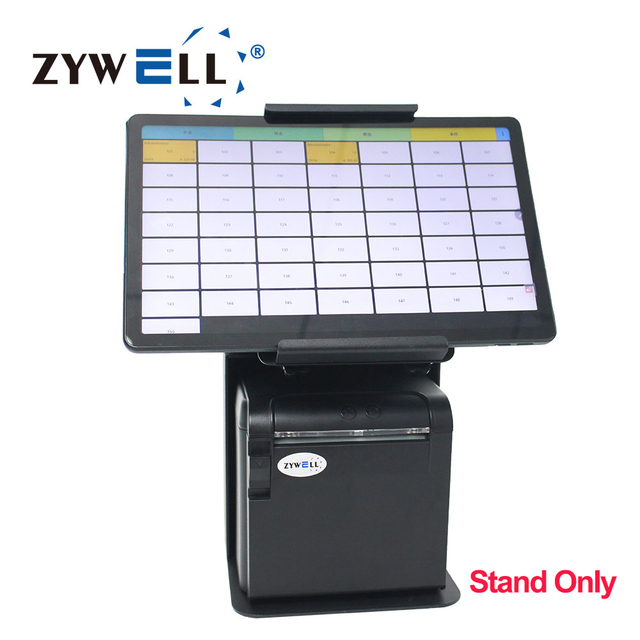 Durable Stainless Steel Tablet Pos Printer ipad Stand ZY608 Thermal Receipt Printer Stand