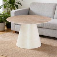 Table de cuisine ronde extensible moderne et stable pour petit appartement, idéale pour une utilisation domestique