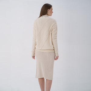 Cappotto personalizzato Crochet Designer Long Ladies Chunky Wool Thick stile coreano maglione <span class=keywords><strong>Cardigan</strong></span> lavorato a maglia per le donne Chic Plus Size - Product Image 5
