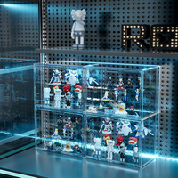 Moderne Vitrine Transparent Assem ble Storage Stack able Showcase Figuren Sammlung Acryl würfel für Toy Dolls Display