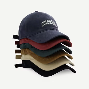 사용자 정의 로고 5 패널 스포티 야구 모자 6 Gorras 3D 자수 인쇄 스포티 한 야구 모자 장착 모자 - Product Image 1