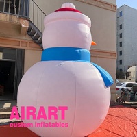 Bonhomme de neige gonflable populaire en vente, poupée de dessin animé pour la décoration de jardin de Noël