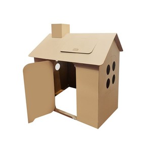 Maison en papier à peindre soi-même pour enfants, maison tridimensionnelle éducative à peindre à la main, personnalisation, âges 7-14 ans, <span class=keywords><strong>couleur</strong></span> - Product Image 2