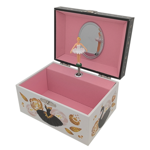 Boîte à bijoux musicale classique Jakos Factory Ballerina pour filles, boîte de rangement personnalisée, boîte à musique, cadeau <span class=keywords><strong>d</strong></span>'anniversaire - Product Image 1