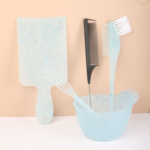 Ingrid Luxury <b>Hair</b> Dyeing Kit Professional Salon Tool Plastic Blue <b>Hair</b> Salon Oil Treatment Bowl Brush Set Sparkling <b>Powder</b> - Product Image 1