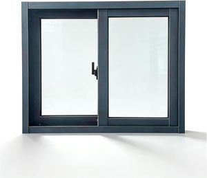 Fenêtre coulissante horizontale en aluminium avec verre trempé, fenêtres coulissantes amovibles, adaptées aux poulaillers, aux salles de bain, aux chambres à coucher - Product Image 1