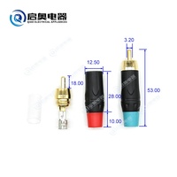 Accessoire de connecteur de prise RCA de haute qualité adaptateur de connecteur de câble de soudure Audio pour équipement Audio vidéo