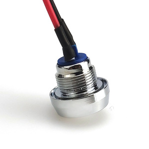 Metal <b>Push</b> <b>Button</b> <b>Switch</b> 12mm IP65 Waterproof With Wire Leads For Industrial Equipment - Product Image 3