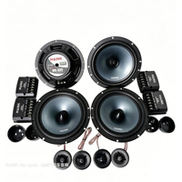 Kit Modifikasi Audio Mobil Dua Arah Berkualitas Tinggi 2 Set, Speaker Horn 6.5 Inch Daya Tinggi dan Amplifier 500W RMS untuk Pintu Depan