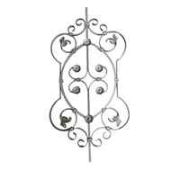 Escultura Floral Decorativa de Lujo Estilo Rústico, Pilares de Hierro Forjado para Barandilla de Escalera, Marca Huayi, Colores Personalizados, 1 Año de Garantía