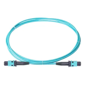 Fibra óptica de alta densidad OM3 12 core MPO Patch cord 24 core MTP Cable