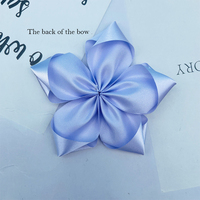 E-Magic Offres Spéciales fait à la main 9 cm ruban fleurs bleu ruban fleur pour accessoires de vêtement