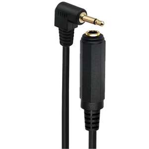 3.5mm To 6.35mm Audio Adapter Cable 20cm Right Angle Plug In Connector For Mixing <b>Console</b> <b>Black</b> PVC - Product Image 4