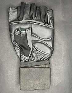 ถุงมือหนังสีดำแบบมืออาชีพสำหรับยกน้ำหนัก ฟิตเนส เทรนนิ่ง และการแข่งขันกีฬา - Product Image 5