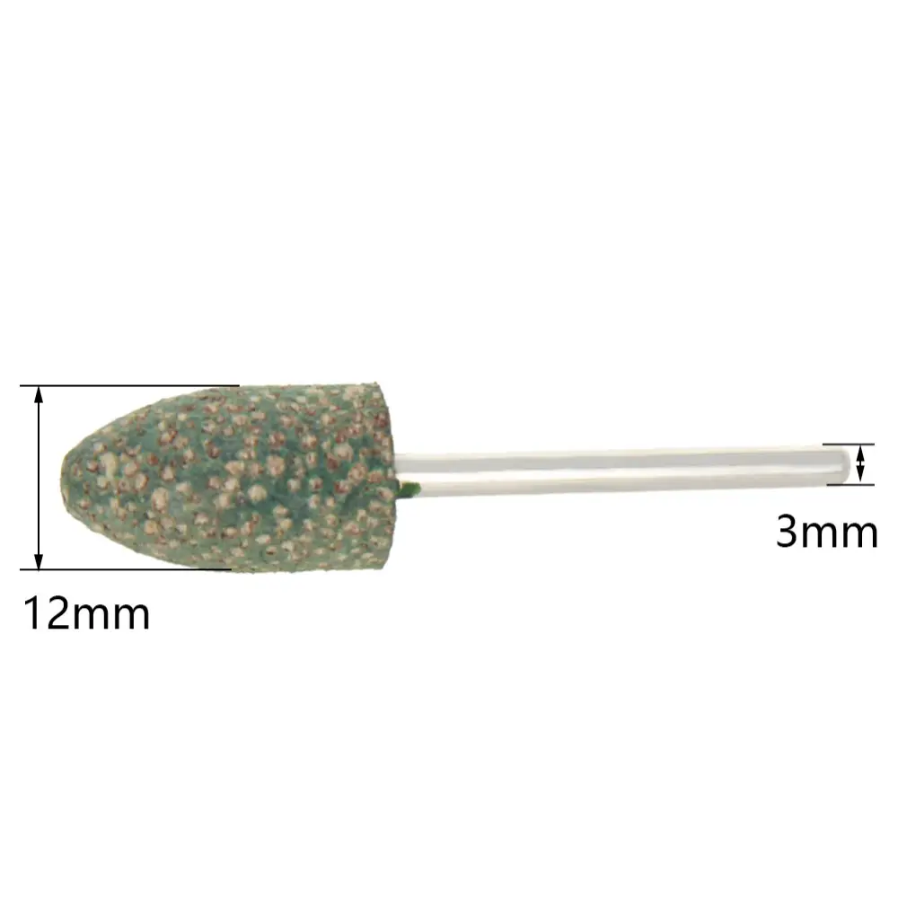 Hot Sale 3mm shank Cylinder Sesame Rubber Grinding Heads Polishing Burr Point Grinding Stone Wheel for metal more Durable