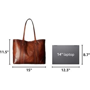 Bolso Tote Melissa de Frye para Mujer, Bolso Grande de Cuero Genuino con Correa Ajustable y Bolsillos - Product Image 3