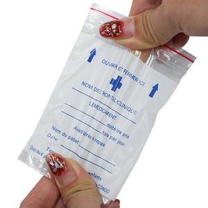 Fabricante Ldpe pequeño mini plástico transparente Ziplock <span class=keywords><strong>bolsa</strong></span> a prueba <span class=keywords><strong>de</strong></span> <span class=keywords><strong>agua</strong></span> dispensación tableta cremallera bolsas para medicamentos píldoras <span class=keywords><strong>farmacia</strong></span> - Product Image 5