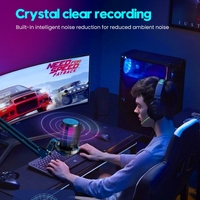 ONELEADER USB Podcast mikrofon kablolu bilgisayar mikro stüdyo kayıt mikrofonu Mic ile RGB oyun kondenser mikrofon standı