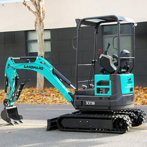 Mini-excavatrice hydraulique zéro-queue de 1 tonne sur chenilles en caoutchouc pour travaux de construction en intérieur, vente en gros, faible entretien - Product Image 1