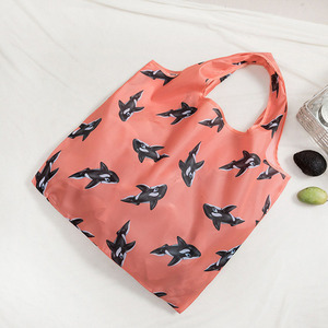 Túi Tote Gấp Gọn Tái Sử Dụng Ripstop Tùy Chỉnh Giá Rẻ Túi Mua Sắm Nylon Polyester - Product Image 3