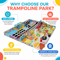 Équipement de terrain de jeu intérieur commercial pour enfants, centre d'activités et centre de divertissement familial