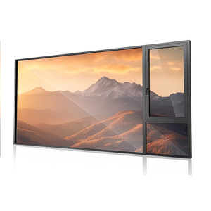 Nhôm tùy chỉnh <span class=keywords><strong>Windows</strong></span> Đơn Treo đôi kính điều trị cửa sổ màn hình điều hòa không khí truy cập Vinyl - Product Image 2