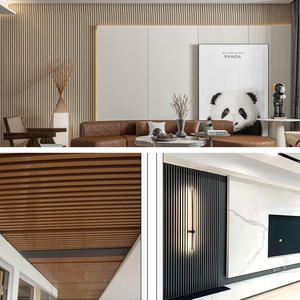 Panel de Pared Interior, Panel Decorativo de PVC con Listones 3D, Precio de Fábrica, Panel de Pared Acanalado - Product Image 6