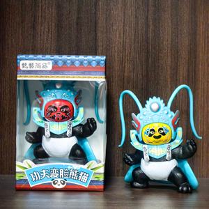 นวัตกรรมของเล่นแบบบีบอัดบนเดสก์ท็อปของเล่นแพนด้ารูปหน้าเปลี่ยนแบบอินเทอร์แอคทีฟ4แบบของขวัญสำหรับการท่องเที่ยวทางวัฒนธรรมที่สมบูรณ์แบบ - Product Image 4