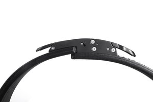 Logo personnalisable ceinture légère réglable en cuir de vachette ceinture de protection sportive accroupie d'haltérophilie pour la salle de sport - Product Image 6