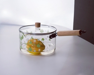 หม้อซุปแก้วพิมพ์ลายซับลิเมชันสำหรับตกแต่งบ้านและทำอาหาร - Product Image 1