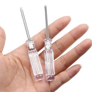 Mini Screwdriver 45 Mm Phillips Bit Transparent Handle For Diy Repair <b>Tools</b> - Product Image 3