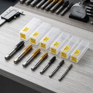Tarauds à pointe spirale HSSE nitridés M3 <span class=keywords><strong>M4</strong></span> M5 M6 M8 M10 M12 pour alliage d'aluminium SENSPARK – Plusieurs tailles disponibles - Product Image 6