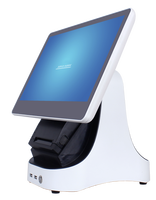 Moniteur à double écran de 15 pouces avec imprimante thermique, tiroir-caisse, Scanner de codes-barres, système Pos, écran tactile