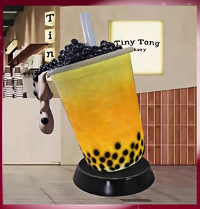 Scultura in Resina Astratta Moderna Grande e Colorata a Forma <span class=keywords><strong>di</strong></span> Bicchiere Gigante, Resistente ai Raggi UV, per Decorazione Giardino, con Logo Personalizzato - Product Image 2