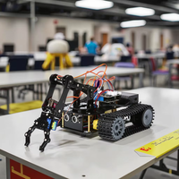 Kit Voiture Bras Robot Intelligent ACEBOTT ESP32 WIFI APP 4x4 STEM Éducation avec Tutoriel Outil d'Enseignement Codage DIY pour Arduino