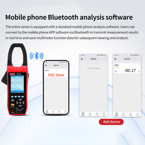 UNI-T UT217A UT217B แคลมป์มิเตอร์ออสซิลโลสโคป AC DC แคลมป์วัดกระแสไฟฟ้ามัลติมิเตอร์แบบดิจิตอล NCV ฟังก์ชั่นบลูทูธ แบนด์วิดท์แบบอะนาล็อก L81 - Product Image 4