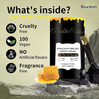 ODM/OEM Vente en gros de bâtonnets de miel au shilajit, résine de shilajit acide pour l'énergie, plus de 85 oligo-éléments pour hommes et femmes, extraits de plantes