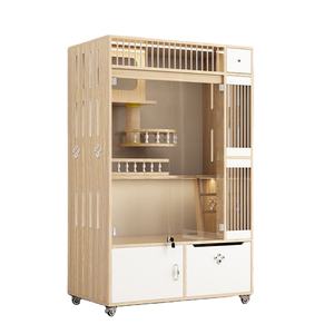 Cage pour chat fantaisie, grand espace, cage en bois pour chat et chien, <span class=keywords><strong>cages</strong></span> commerciales pour animaux de compagnie, <span class=keywords><strong>cages</strong></span> pour chat - Product Image 1