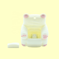 Porte-clés clignotants en forme de roses imprimées en 3D pour claviers et breloques de sac