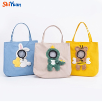 Sac de transport pour animaux de compagnie en toile SHIYUAN, avec trou pour la tête, motif abeille mignon, sac à bandoulière pour chiot et chat